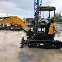 Excavatrice sur chenilles SY35U de 3,5 tonnes avec godet de 0,12 m³, moteur de 20,4 kW et godet pour roche, ensemble moteur d'excavatrice