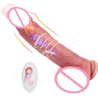 Anal Vaginal Masturbation Fernbedienung 8,5 Zoll Heizung Schub Realistische Dildo Vibrator Adult Sexspielzeug für Männer Frauen Paare