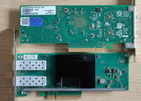 Kartu Jaringan Optik Internal 10Gbps Quad SFP+ PCIe X8 Dual Port dengan Chip Intel X710-DA2 Server NIC Bekas