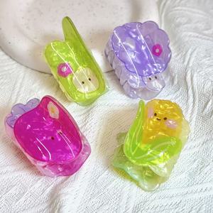 Pince à cheveux créative en cristal motif légumes et fruits pour femmes et enfants, design de petite pince exquise pour <span class=keywords><strong>coiffure</strong></span> mi-attachée, cadeau - Product Image 3