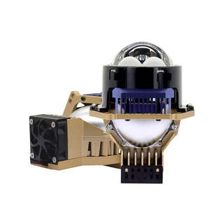 3 Inch Bi Xenon Projector <b>Led</b> <b>Headlight</b> 75W H4 H7 Universal 30000Lm 6000K With Laser Effect Dual Beam High Power - Product Image 1