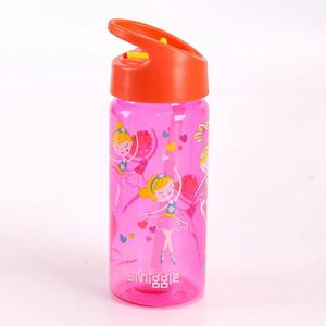 Nouvelle gourde pour enfants de 14 oz, design mignon, sans BPA, en plastique PP écologique, compatible lave-vaisselle, unisexe, avec paille rabattable - Product Image 4