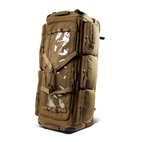 Sac à roulettes personnalisé de 186 litres en nylon 1000D PU sac de déploiement tactique