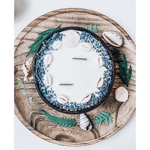 Candela Profumata al Cocco Surfing Road, Rotonda, Fatta a Mano, a Combustione Pulita, Decorazione per la Casa, Stile Unico, per Uso Interno - Product Image 1