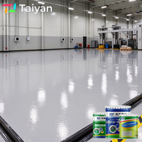 Peinture époxy imperméable pour sols en granit, revêtement liquide autolissant pour béton, application au pinceau pour meubles et bâtiments