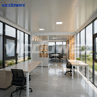 VICDOWEX Maison conteneur préfabriquée en kit au design contemporain pour entrepôt, bureau, chantier