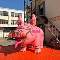 Animaux sexy de ballon géant gonflable de porc avec l'impression