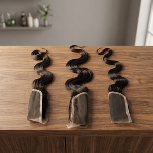 Venta al por mayor 100% Extensiones de Cabello Virgen Vietnamita Sedoso 5*5 Cierre Ondulado Brillo Ondas Naturales Raw Temple Cabello Humano - Product Image 1