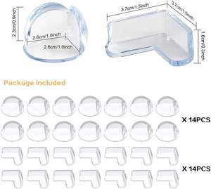 Baby-Sicherheits-Eckschutzgänge, Premium-klarer <span class=keywords><strong>M</strong></span>öbelrand-Eckschutz mit starken 3M-Aufklebern klebend, Babyschutztisch - Product Image 3