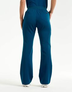 Nuovo Logo personalizzato all'ingrosso infermiera ospedale uniformi mediche in poliestere Rayon Spandex elasticizzato pantaloni a zampata set scrub per le donne - Product Image 3