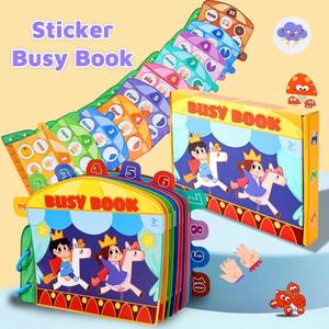 Juguete Sensorial para Autismo, Libro de Actividades Interactivo para Preescolares con Colores y Números, Promueve el Desarrollo Cognitivo para Niños Pequeños - Product Image 1
