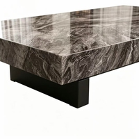 Table basse en pierre frittée minimaliste italienne, nouvelle sensation de luxe, idéale pour les petits espaces, salon, table de réception