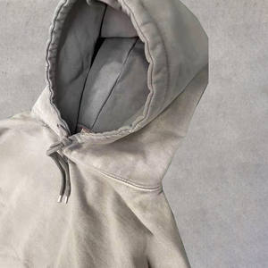 Custom logo <strong>Clothing</strong> <strong>Manufacturers</strong> Distressed Streetwear Heavyweight Oversized Blank Mens Acid Washed Hoodie - Product Image 3