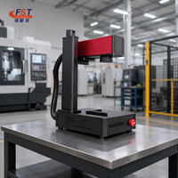 Machine de marquage laser à fibre industrielle mini de bureau, portable, CNC, pour métal, 5W 10W, fournie directement par l'usine