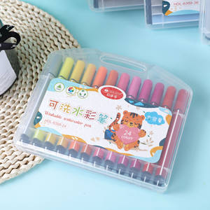 48色キッズドローイングペイント水彩ペンセット学生文房具大容量三角形洗える水彩ペン - Product Image 4