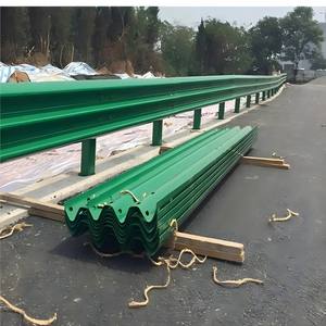 Гофрированное ограждение для дорожного движения, Оцинкованное стальное ограждение, оборудование для установки аварийного Барьера Безопасности дорожного движения - Product Image 6