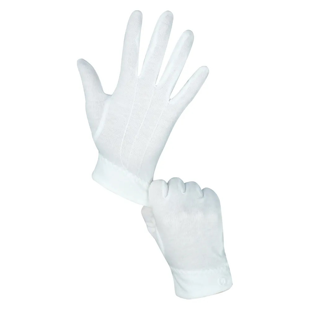 ยินดีต้อนรับถุงมือสีขาวมารยาทผ้าฝ้ายแท้โบราณถุงมือทำงานบางเครื่องประดับขับรถถุงมือมือ
