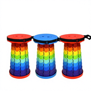 كرسي قابل للطي مقاوم للماء من البولي بروبيلين للاستخدام الخارجي ومقعد تلسكوبي - خفيف الوزن للغاية ومحمول للسفر والصيد - Product Image 2