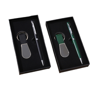 Ensemble de porte-clés stylo, coffret cadeau personnalisé avec logo gravé au laser, cadeau d'entreprise, cadeau d'entreprise de luxe, cadeau promotionnel haut de gamme pour les employés