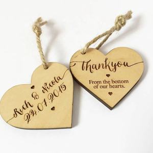 Carte d'anniversaire de <span class=keywords><strong>mariage</strong></span> en <span class=keywords><strong>bois</strong></span> lettre d'invitation, carton de remerciement rustique - Product Image 2