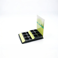 Support d'affichage portable haut de gamme personnalisé en carton ondulé pour vernis à ongles, huiles et cosmétiques en magasin