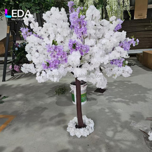 LEDA Artículos para Bodas, Árboles de Flores de Cerezo Blancos, Árboles de Flores de Sakura Artificiales de Seda, Centros de Mesa para Bodas, Decoración para el Pasillo - Product Image 3
