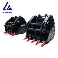 Tersedia Bucket Grapple Excavator Baja 42 Inch 0.8m3 untuk Teknik Pembongkaran