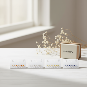 Orecchini a perno Ministry con cristalli da 3mm, 4mm, 5mm, strass rotondi colorati, set regalo di gioielli minimalisti da donna - Product Image 3