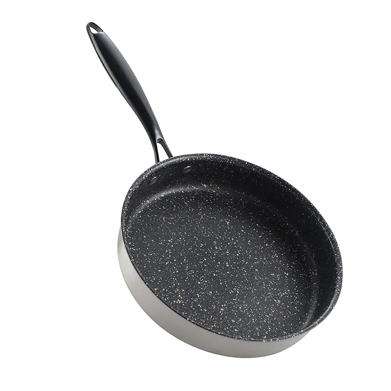 Wholesale Carbon Steel Marble Coating Non Stick Wok Frying Pan