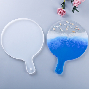 Homes unFood Grade DIY Kristall klare Epoxidharz formen Silikon griffs chale für Untersetzer - Product Image 2