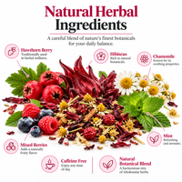 Tisanes aux herbes en marque blanche Hibiscus, Aubépine, Rooibos, Camomille, Lavande, Mélisse, Cannelle – Mélange botanique quotidien – Usine OEM ODM