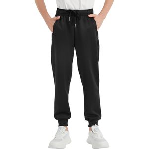 Pantalones Deportivos para Niños Qbk, Corte Ajustado, Estilo Jogger, Cintura Ajustable con Cordón, Elásticos, Ropa Deportiva Informal, 3-16 Años - Product Image 1