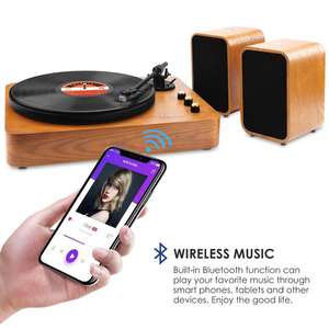 De Metal de mesa giratoria de <span class=keywords><strong>alta</strong></span> <span class=keywords><strong>fidelidad</strong></span> de <span class=keywords><strong>tocadiscos</strong></span> de vinilo con cartucho magnético - Product Image 2