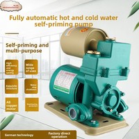 Pompe de surpression d'eau chaude et froide mini 220V entièrement automatique pour usage domestique, en fonte, intelligente, auto-amorçante, pour l'eau du robinet en conduite