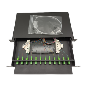 Boîtier terminal FTTH à <span class=keywords><strong>fibre</strong></span> optique personnalisé Odf 12 ports, boîte de raccordement optique à <span class=keywords><strong>fibre</strong></span> métallique coulissante 24 ports SC LC FC <span class=keywords><strong>ST</strong></span> 1u - Product Image 2