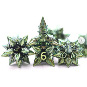 Metall würfel Gravierte benutzer definierte Würfel setzen Hardware-Würfel D & D Teufels knochen - Product Image 1