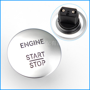 Bouton de démarrage/arrêt du moteur Mercedes-Benz W164 2215450714, interrupteur d'entrée sans clé en aluminium - Product Image 4