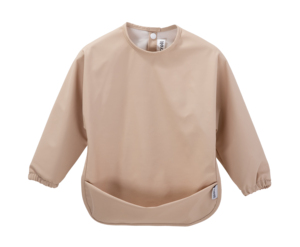 Bavaglino per Neonati e Bambini con Maniche in PU, Bavaglino Impermeabile con Raccogli Cibo e Maniche Lunghe - Product Image 1