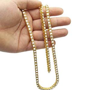 la joyería chapado en oro directo Cz hiphop estilo de diamantes de imitación de acero inoxidable para <span class=keywords><strong>hombre</strong></span> collar de <span class=keywords><strong>cadena</strong></span> - Product Image 3