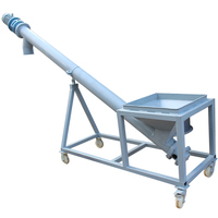 Convoyeur à vis incliné automatique pour poudres alimentaires, chimiques et granulés de farine – Élévateur à vis pour farine