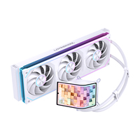 LOVINGCOOL Effet 3D à l'œil nu Écran incurvé 6,67 pouces 360 mm Refroidisseur liquide Boîtier PC Dissipateur thermique CPU Film 3D Lecture vidéo Affichage de la température