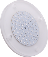 Lampe de piscine RGB étanche IP68 100 mm, corps en résine, blanc, 12 V, à fixation murale pour éclairage paysager de piscine