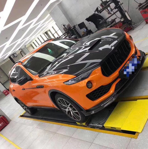 ZNDR Nuevo Kit de Carrocería Ancha de Fibra de Carbono Estilo M para SUV Levante 2019 con Labio Delantero Atornillable, Difusor Trasero y Faldones Laterales - Product Image 6