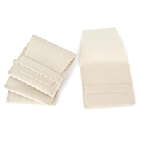 Vente en gros de mini pochettes en microfibre pour bijoux de 6,5 x 6,5 cm, pochette personnalisée avec logo pour petits bijoux