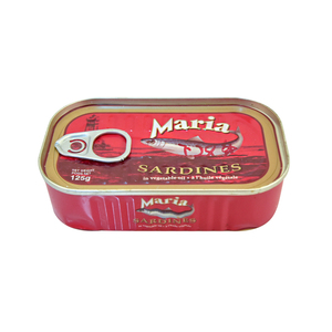Sardinas Enlatadas en Aceite <span class=keywords><strong>de</strong></span> 125g, 50 Latas, Marca [Nombre <span class=keywords><strong>de</strong></span> la Marca], Producto del Mar Enlatado - Product Image 1