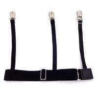 2 Pcs Ceinture de maintien de chemise pour homme avec clips de verrouillage antidérapants pour garder la chemise repliée sur la jambe de la cuisse Jarretelles