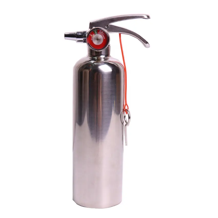 0,5 kg extintor de incêndio vazio aço inoxidável espuma extintor