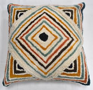 Geometric Pattern <b>Decorative</b> <b>Pillow</b> & Cushion Cover for Home and Hotel Enhances Ambiance for <b>Decorative</b> Purposes - Product Image 2