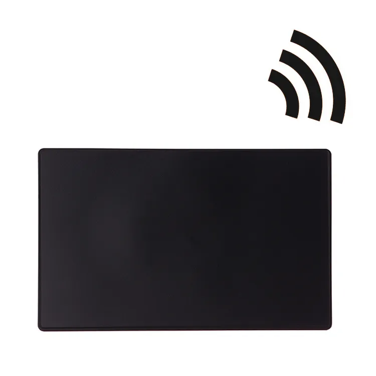 Lazer kazınmış Metal kartlar nfc siyah metal + PVC lazer gravür çekici görünüm metal kartvizit nfc
