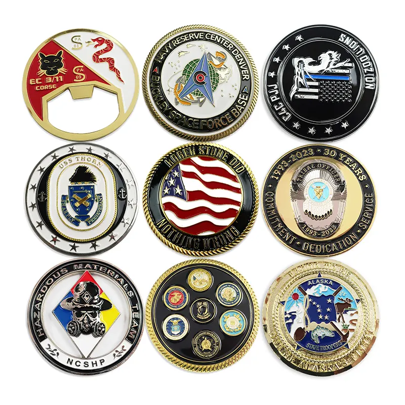 Commemorative metal coins Home Decor European style Coin collection Commemorative customized challenge coin